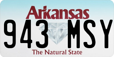 AR license plate 943MSY