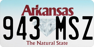 AR license plate 943MSZ