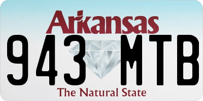 AR license plate 943MTB