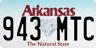 AR license plate 943MTC