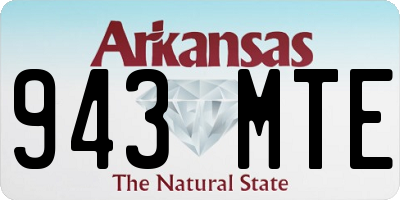 AR license plate 943MTE
