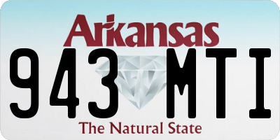 AR license plate 943MTI