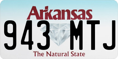 AR license plate 943MTJ