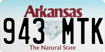AR license plate 943MTK
