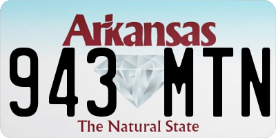 AR license plate 943MTN