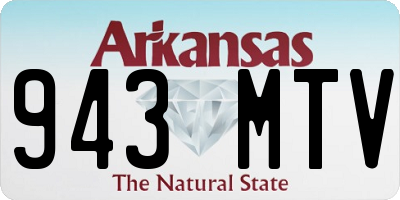 AR license plate 943MTV