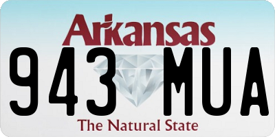 AR license plate 943MUA