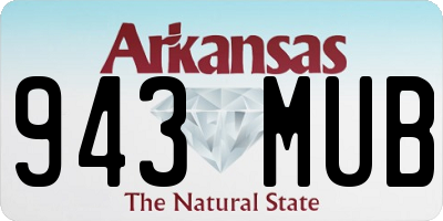 AR license plate 943MUB