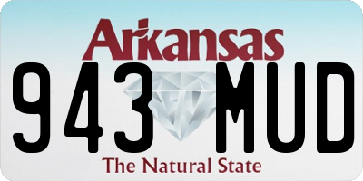 AR license plate 943MUD