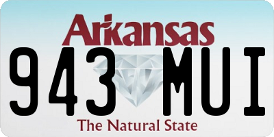 AR license plate 943MUI