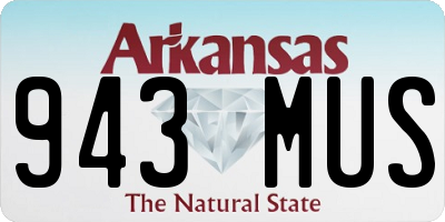 AR license plate 943MUS