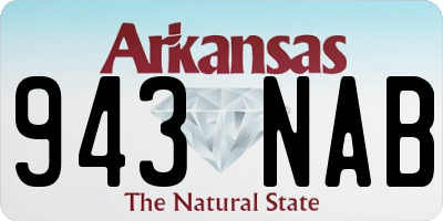 AR license plate 943NAB