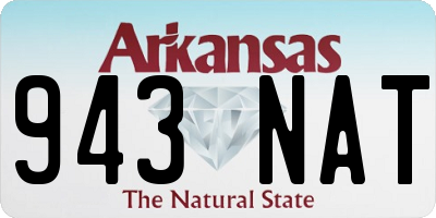 AR license plate 943NAT