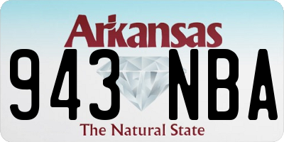 AR license plate 943NBA
