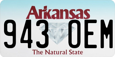 AR license plate 943OEM