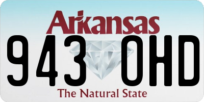 AR license plate 943OHD