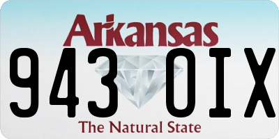 AR license plate 943OIX