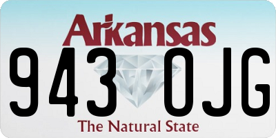 AR license plate 943OJG