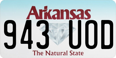 AR license plate 943UOD