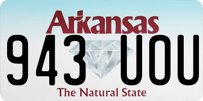 AR license plate 943UOU