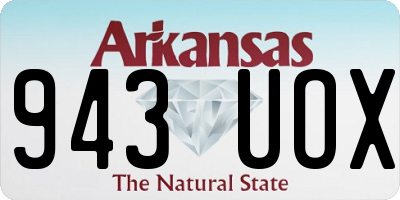 AR license plate 943UOX