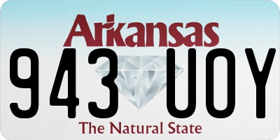 AR license plate 943UOY