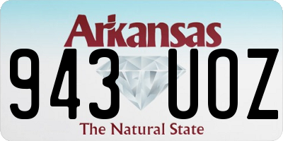 AR license plate 943UOZ
