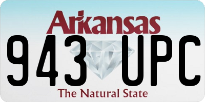 AR license plate 943UPC