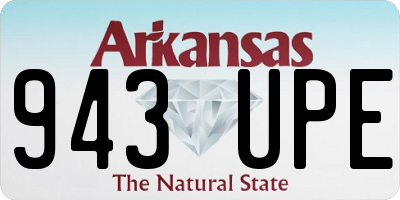 AR license plate 943UPE