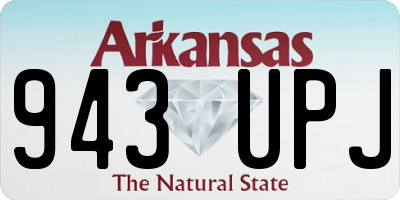 AR license plate 943UPJ