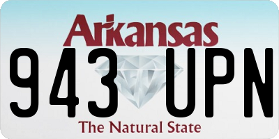 AR license plate 943UPN