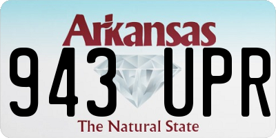 AR license plate 943UPR