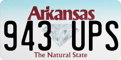 AR license plate 943UPS
