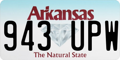 AR license plate 943UPW