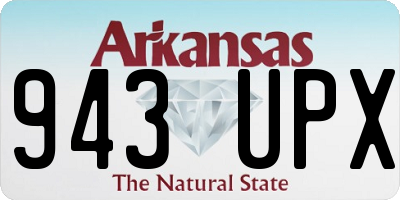 AR license plate 943UPX