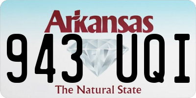 AR license plate 943UQI