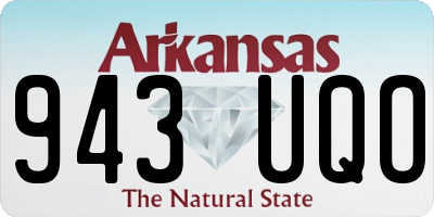 AR license plate 943UQO