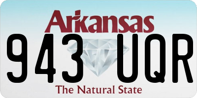 AR license plate 943UQR