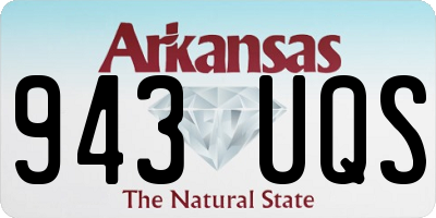AR license plate 943UQS
