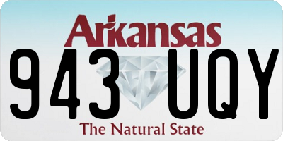 AR license plate 943UQY