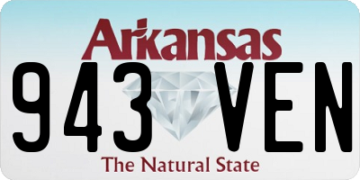 AR license plate 943VEN