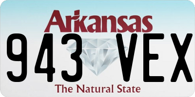 AR license plate 943VEX
