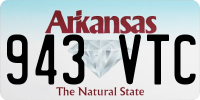 AR license plate 943VTC