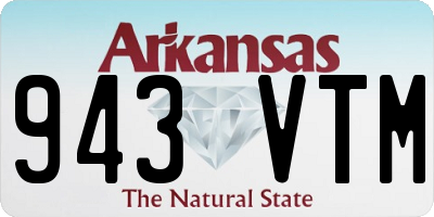 AR license plate 943VTM