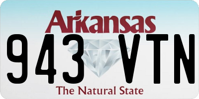 AR license plate 943VTN