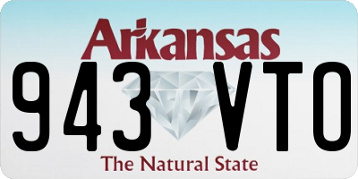 AR license plate 943VTO