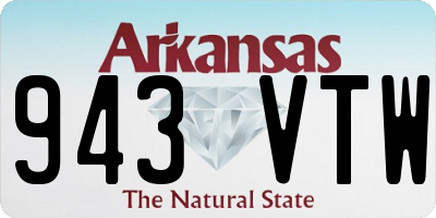 AR license plate 943VTW