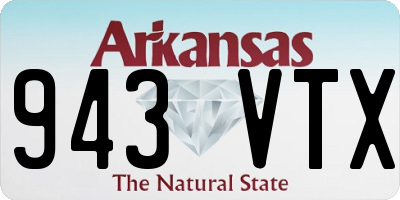 AR license plate 943VTX