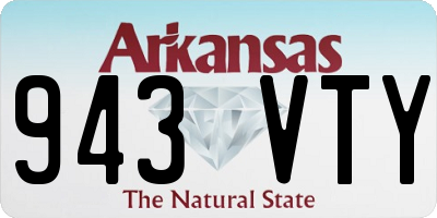 AR license plate 943VTY