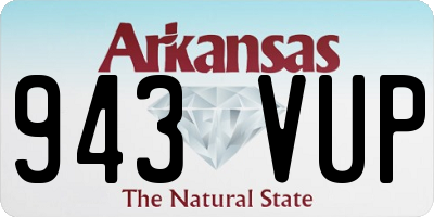 AR license plate 943VUP